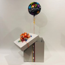 Happy Birthday Balloon & Party Favours in a Box